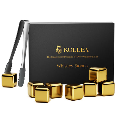 Kollea whiskey stones 8-pack cool drinks without dilution for a purer taste.