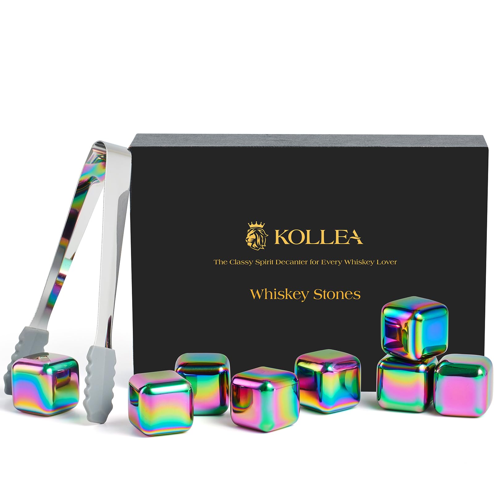 Kollea eight-color stainless steel whiskey stones cooling without dilution.