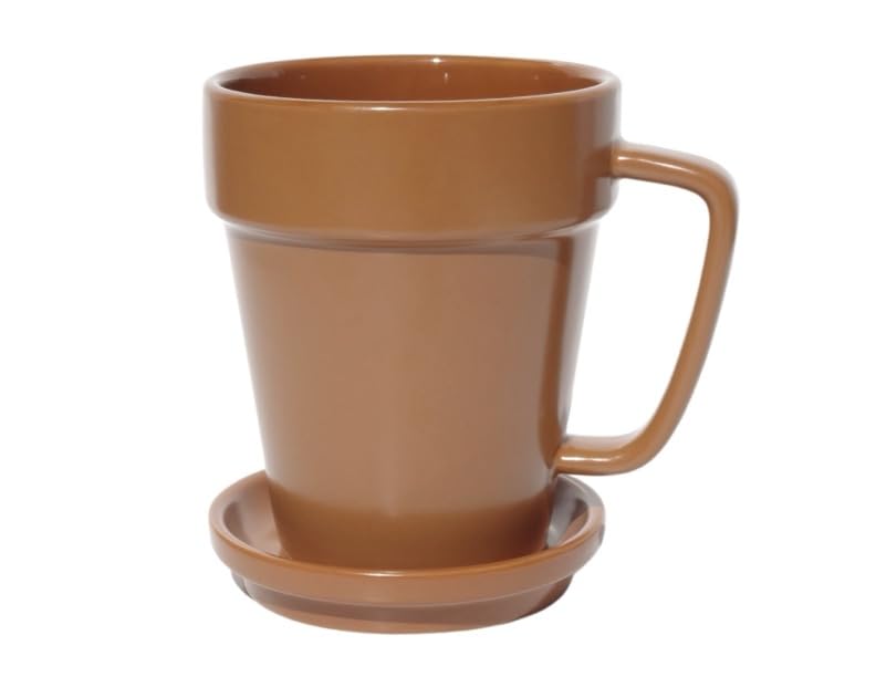 KOLMe.Be Flower Pot Coffee Mug front view enhances garden-inspired morning routine