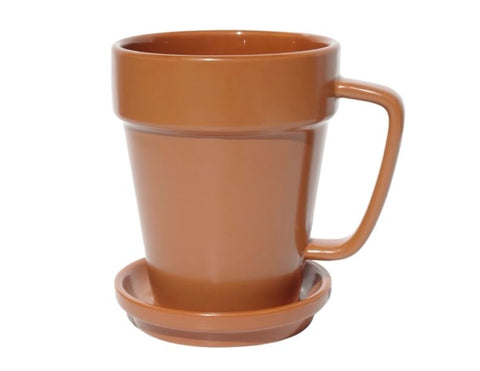 KOLMe.Be Flower Pot Coffee Mug front view enhances garden-inspired morning routine