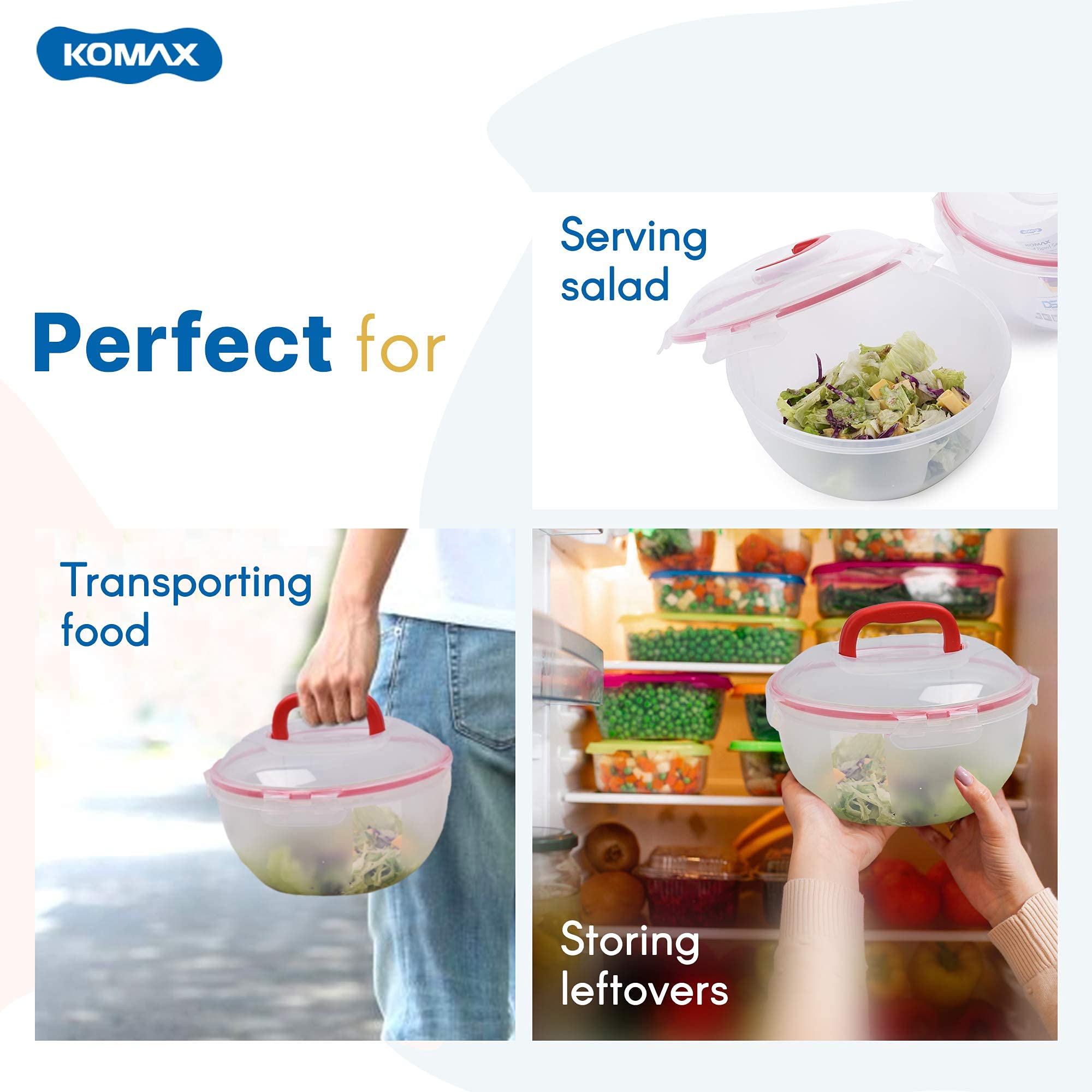Komax Biokips dishwasher-safe bowls for easy cleanup after gatherings.