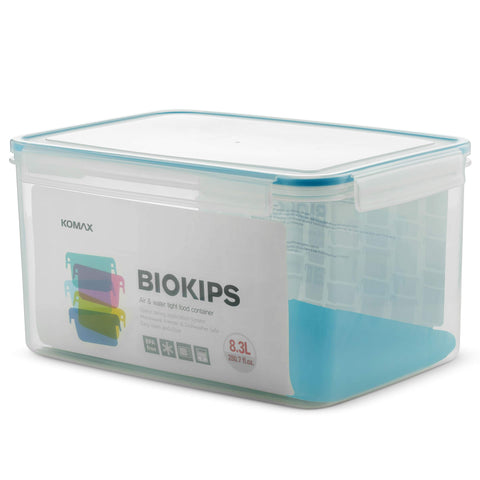 Komax Biokips large container with airtight lid keeps ingredients fresh.