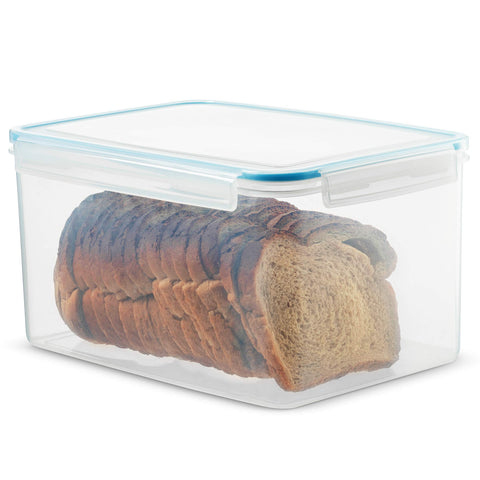 Transparent Komax Biokips container lets you see contents at a glance.
