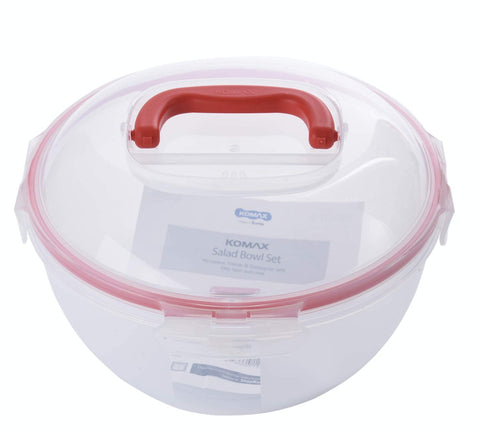 Komax Biokips stackable design saves fridge and pantry space.