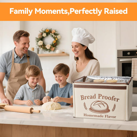 KOMBELLA proofing box metal rack elevates dough to prevent bottom overheating