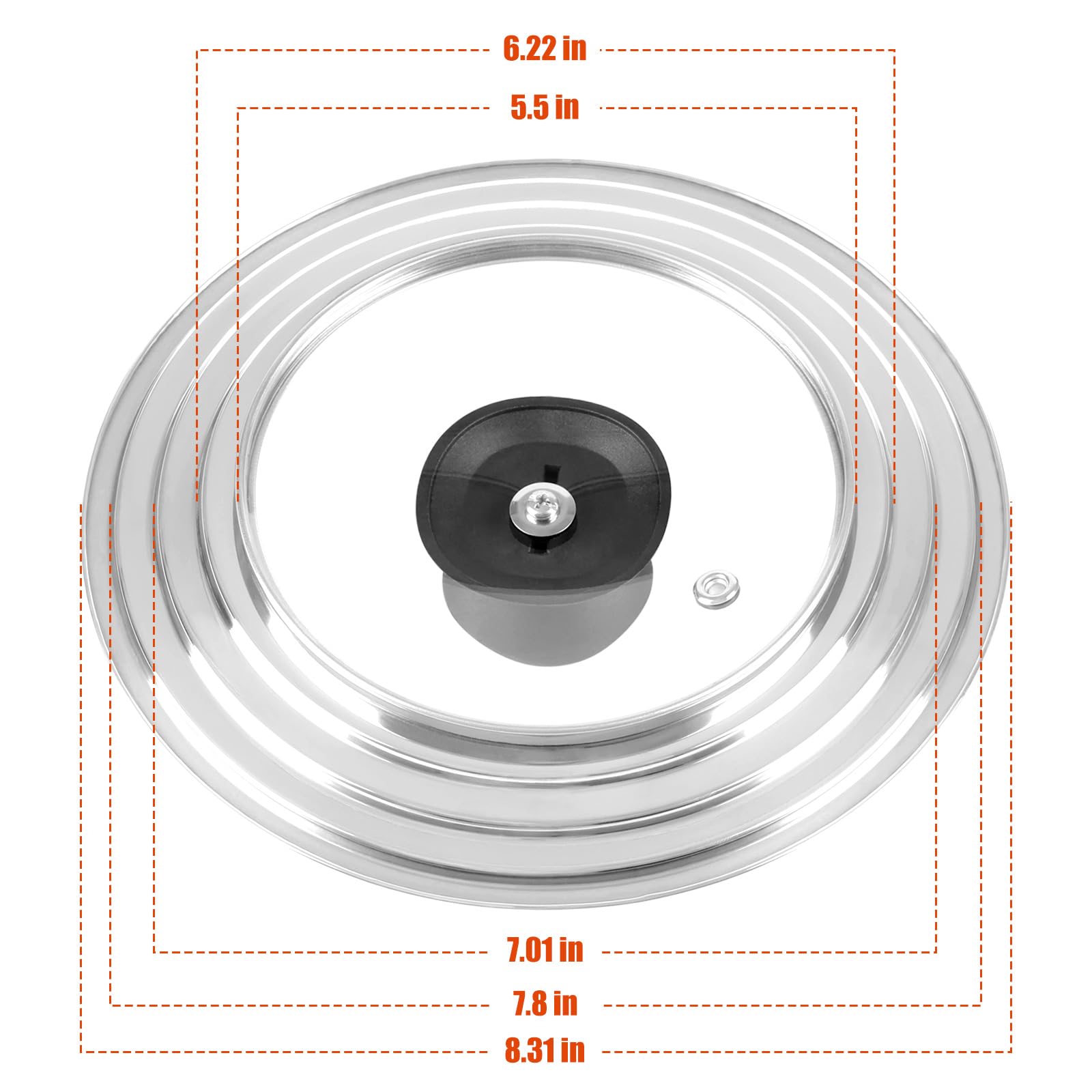 Komokeru heat-resistant glass insert stays clear during use