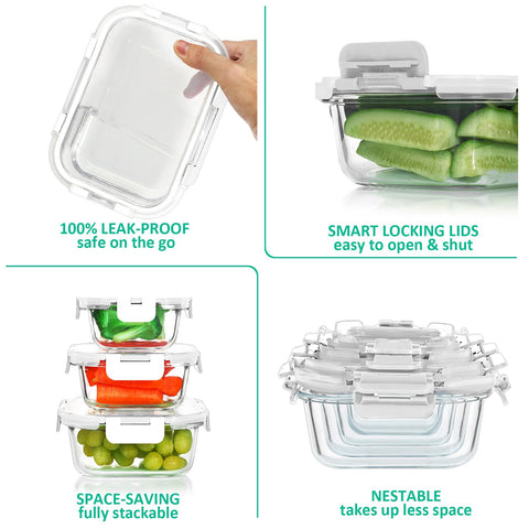 KOMUEE airtight lid with silicone seal ensures spill-free meals during transport.