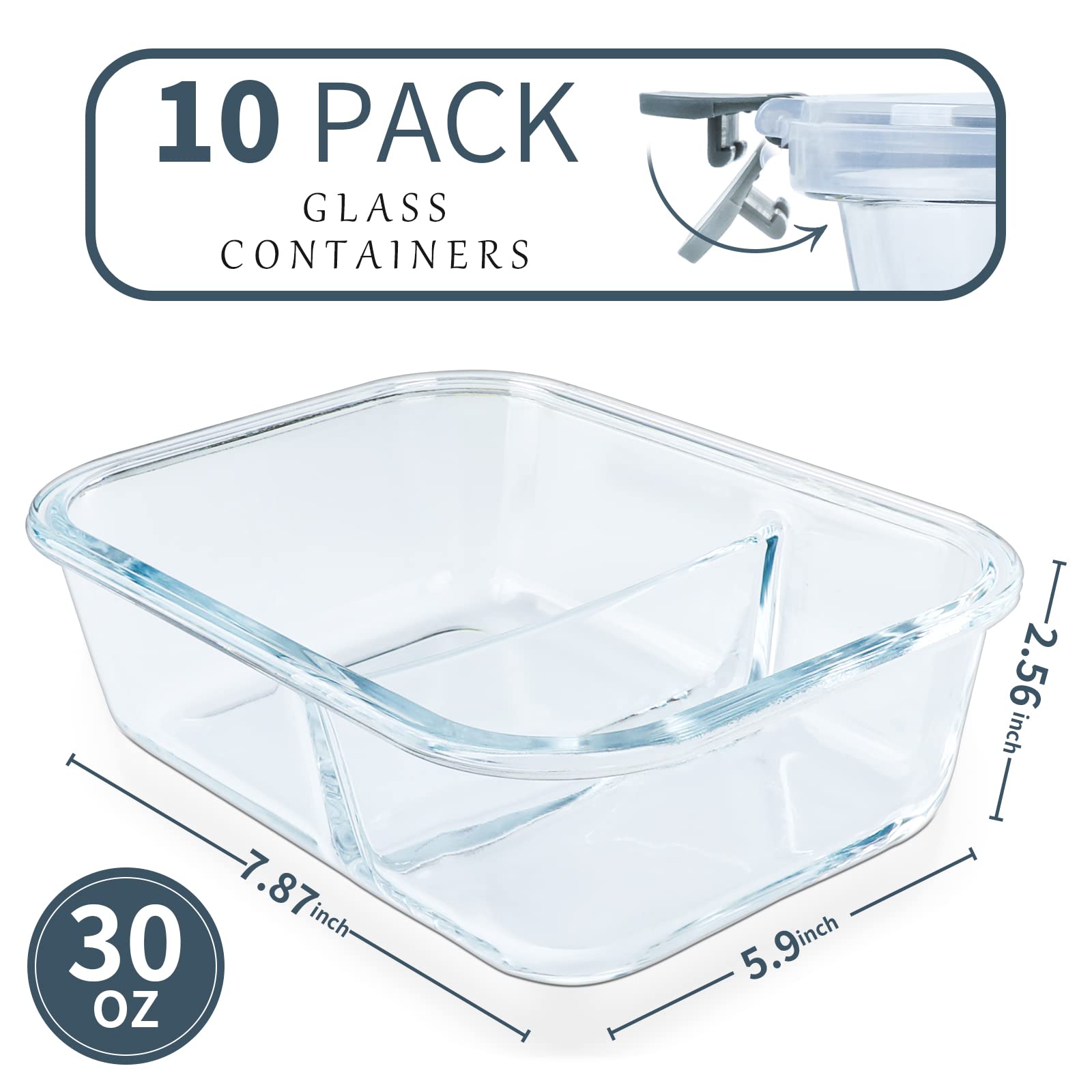 KOMUEE borosilicate glass construction ensures durability and easy cleaning.