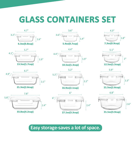 KOMUEE borosilicate glass close-up reveals sturdy interior for reheating and freezer storage.