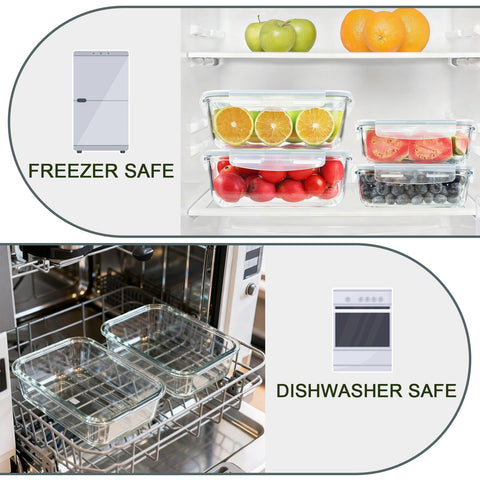 KOMUEE borosilicate glass designed for oven and microwave reheating