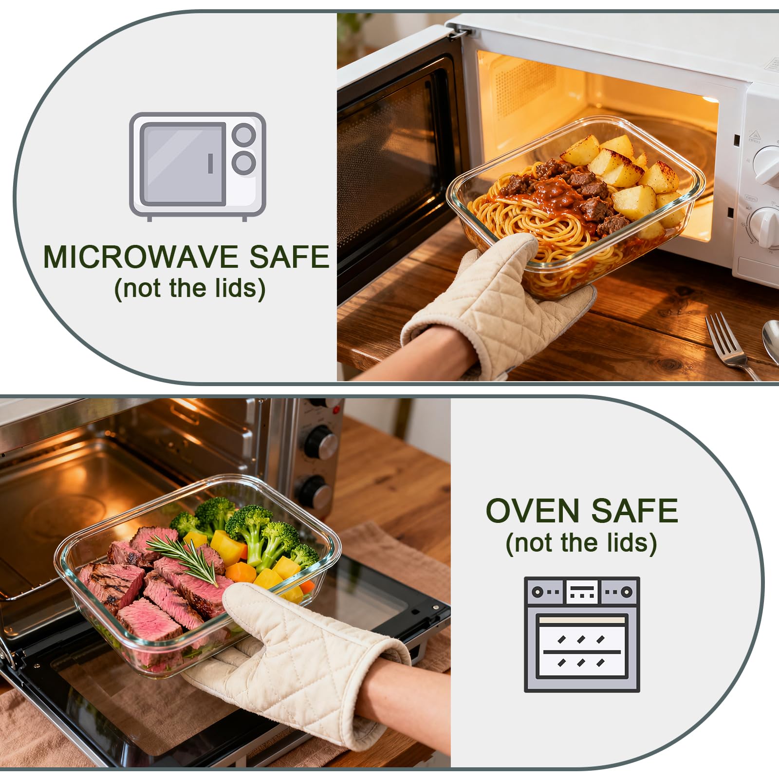 KOMUEE BPA-free lid for safe storage of foods