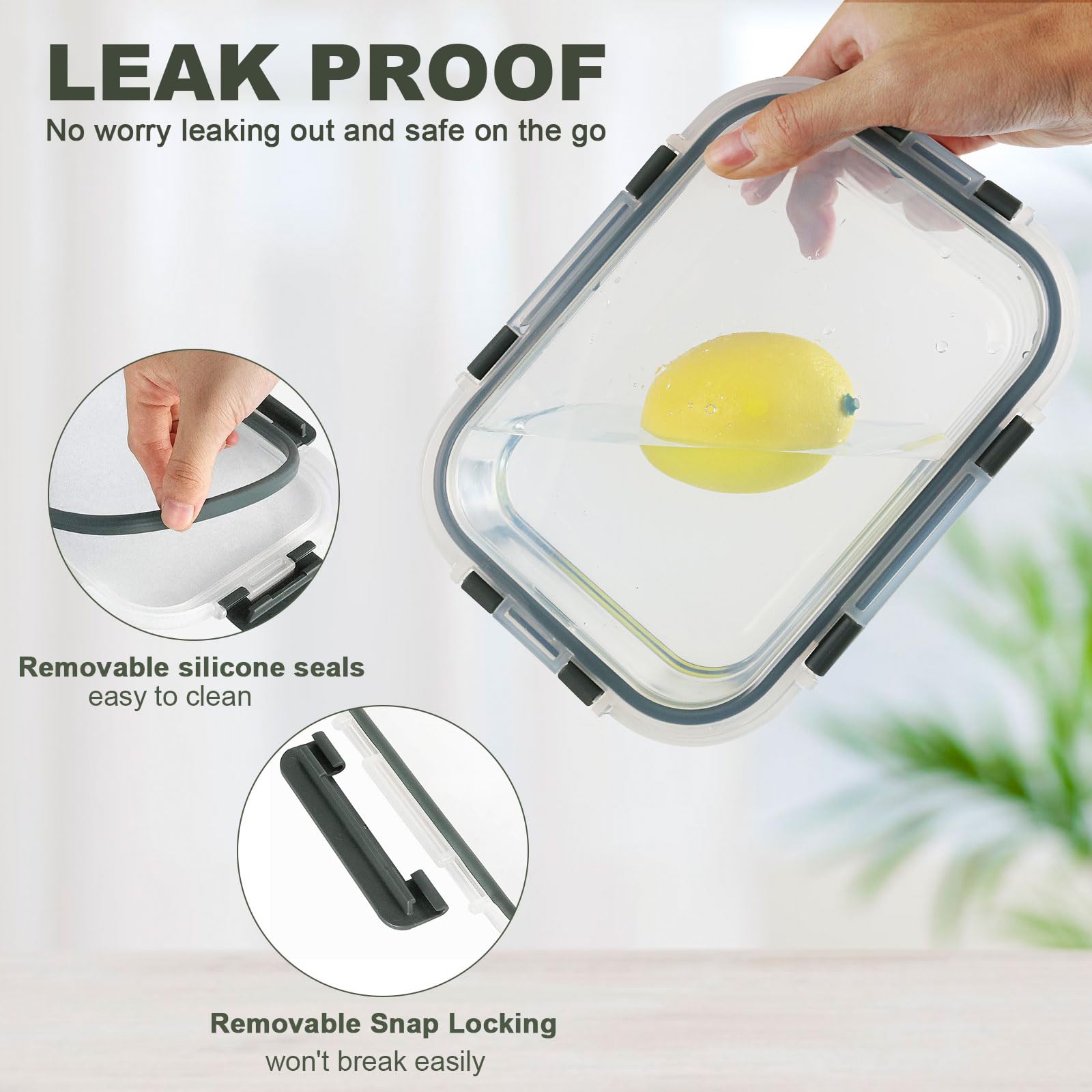 KOMUEE meal prep containers support portion control for balanced meals.