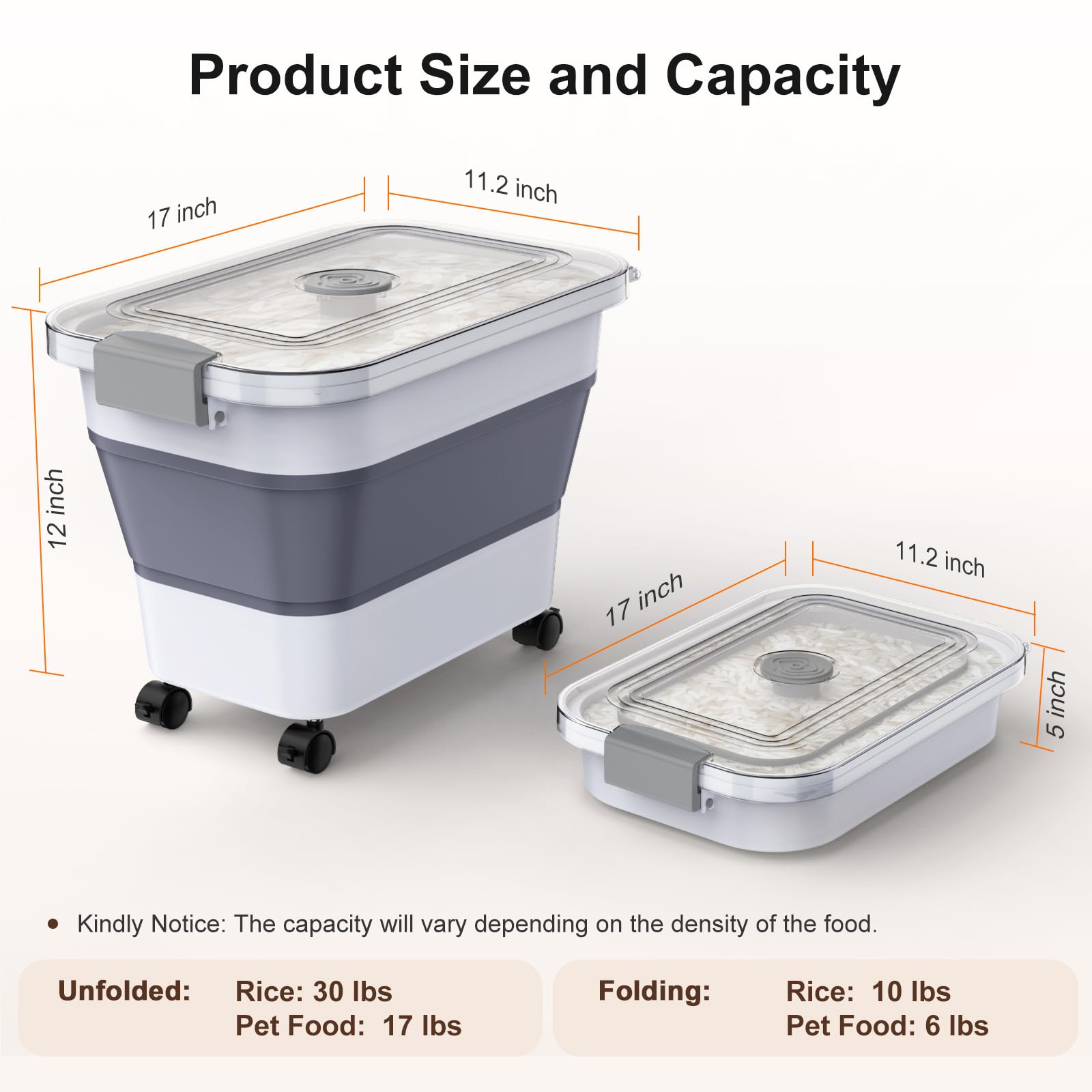 Komzon BPA-free, durable plastic provides safe food storage.