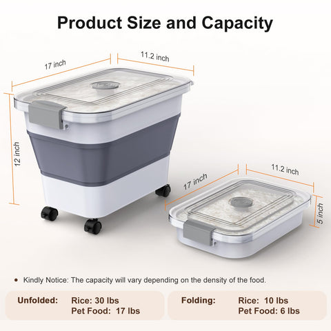 Komzon BPA-free, durable plastic provides safe food storage.