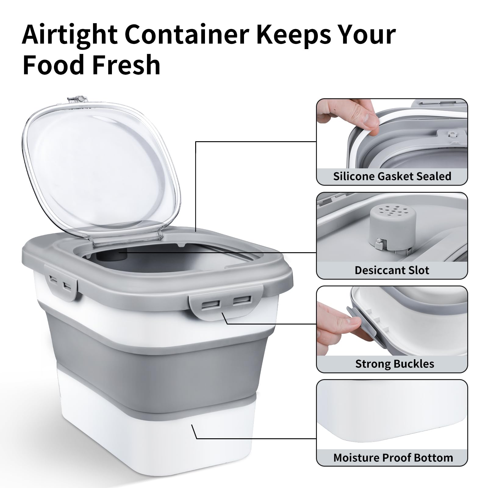 Komzon BPA-free durable PP material designed for safe long-term storage.