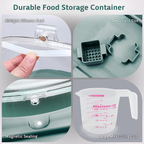 Komzon magnetic clear hatch providing top-access to contents