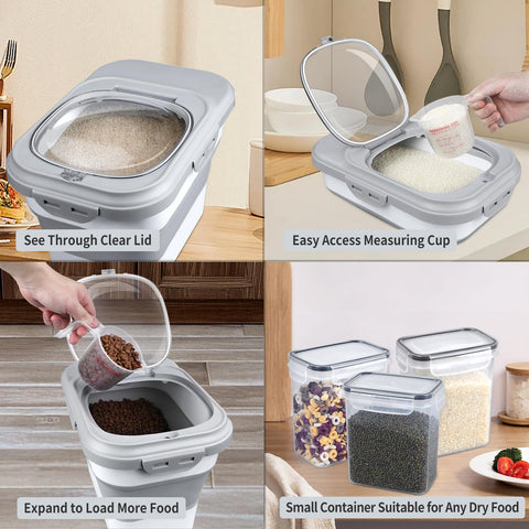 Komzon measuring cup included for precise kitchen portions.