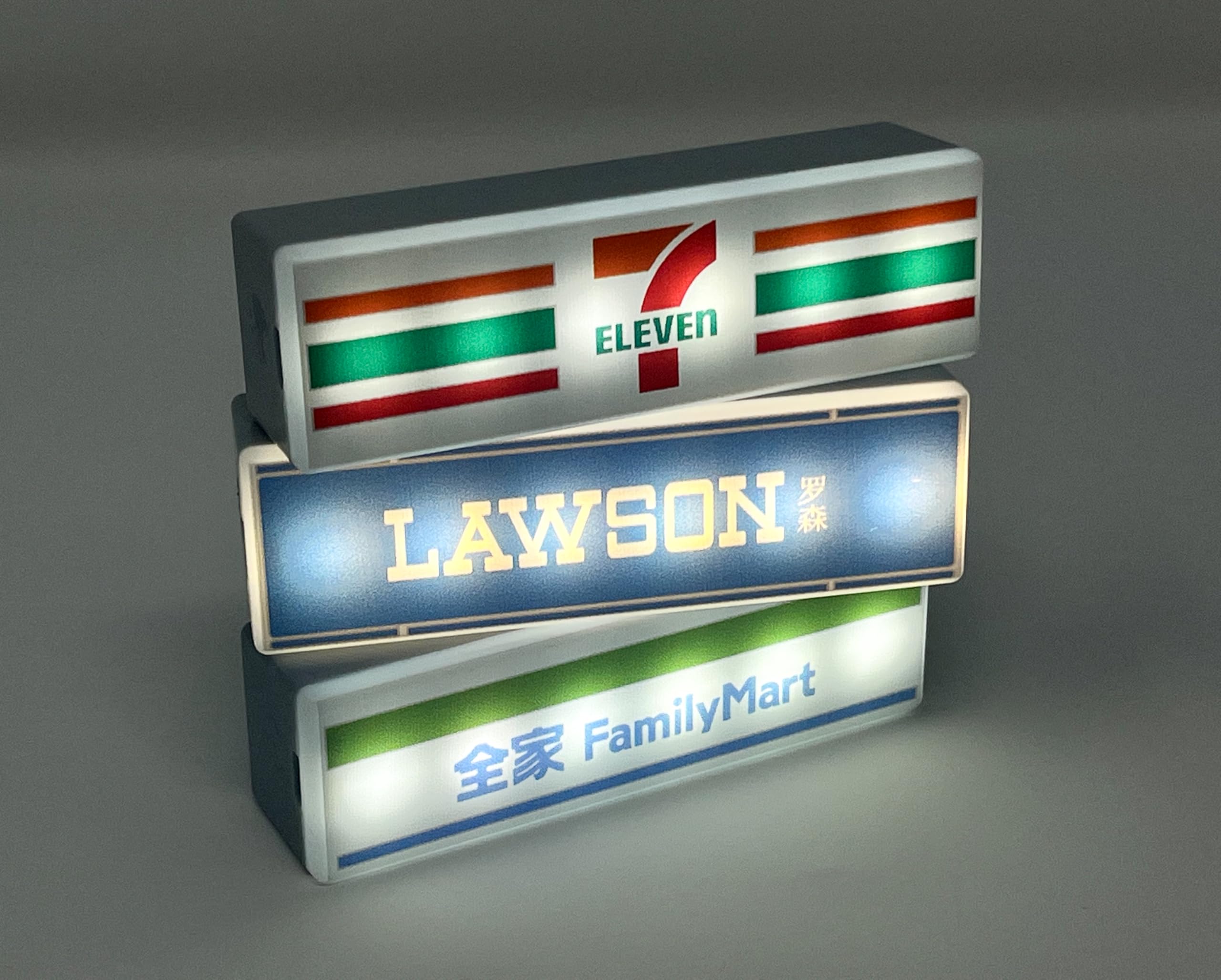 LED illumination detail from the Konbini magnet adds warmth