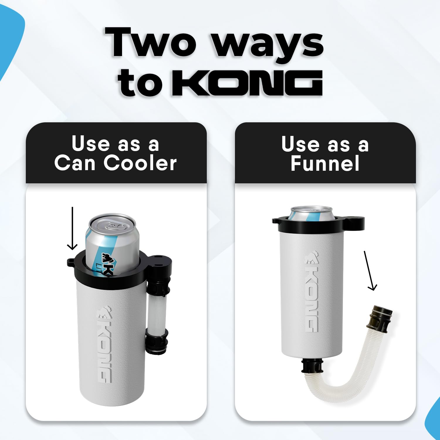 Kong Skinny Can portable coozie keeps drinks cool on the move