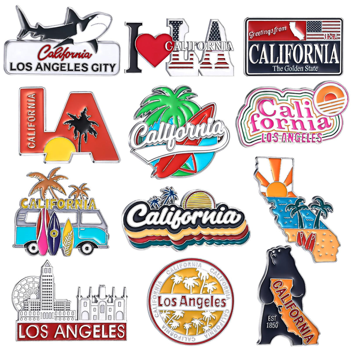 Konohan California magnet Los Angeles City design to decorate your fridge and showcase memories