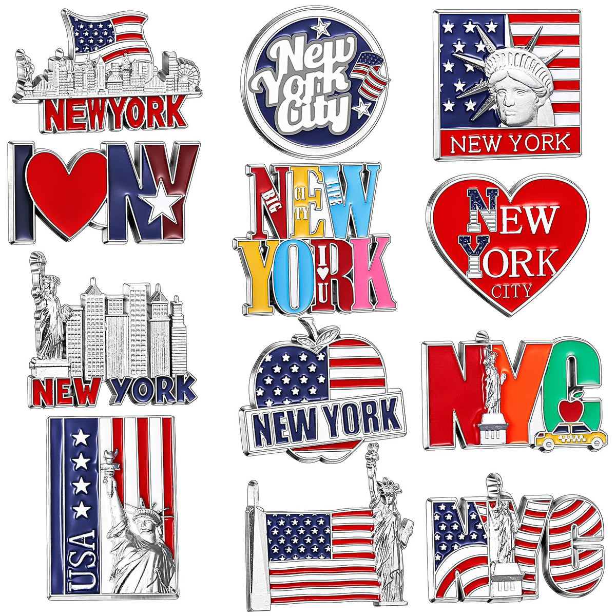 Konohan Statue of Liberty NYC magnet for stylish fridge decor and note holding