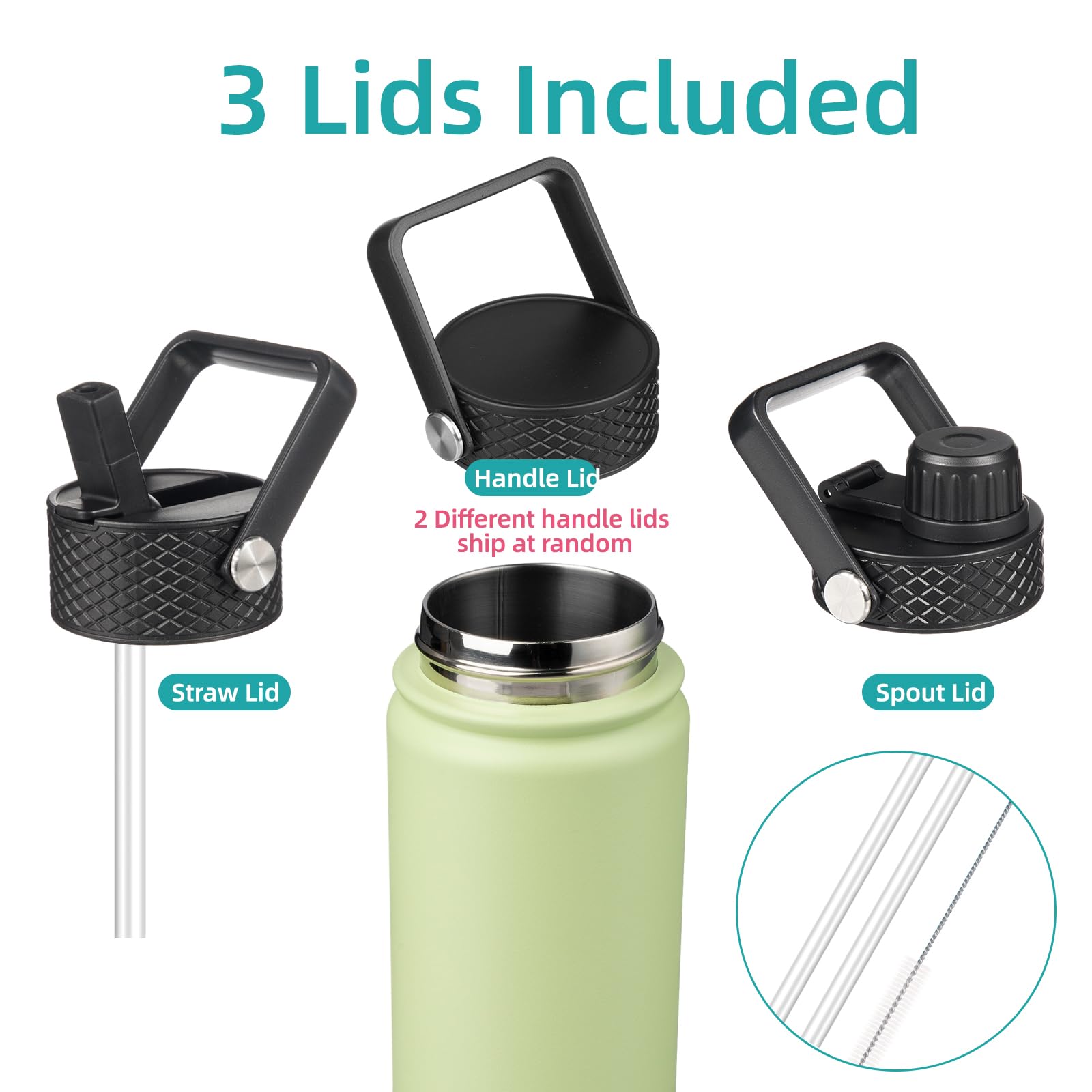 Konokyo 18oz bottle nonsweat surface provides dry grip during workouts and commutes.