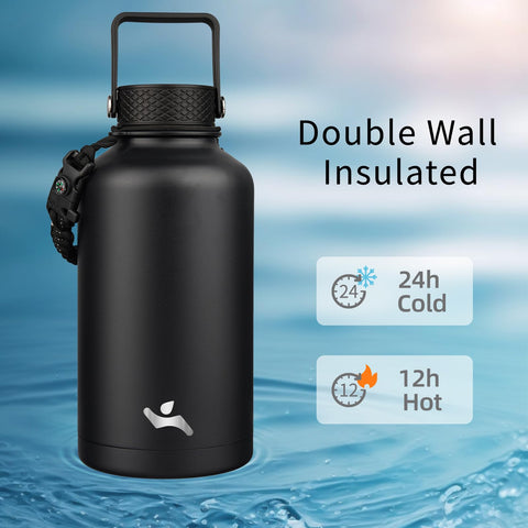 Konokyo 3-lid system bottle showing versatile lids for hot, iced, and blended drinks.