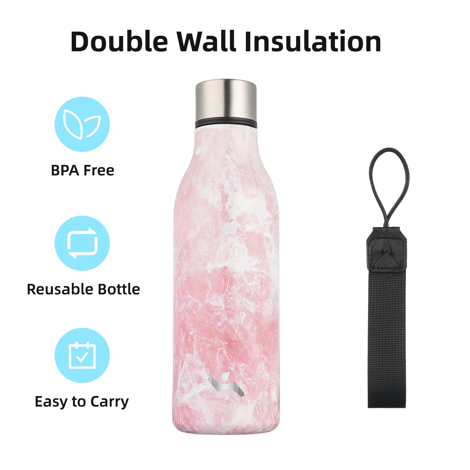 Konokyo bottle with leak-proof lid shown on the go