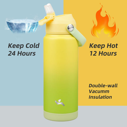 Konokyo bottle with soft silicone handle for easy carry during outdoor activities.