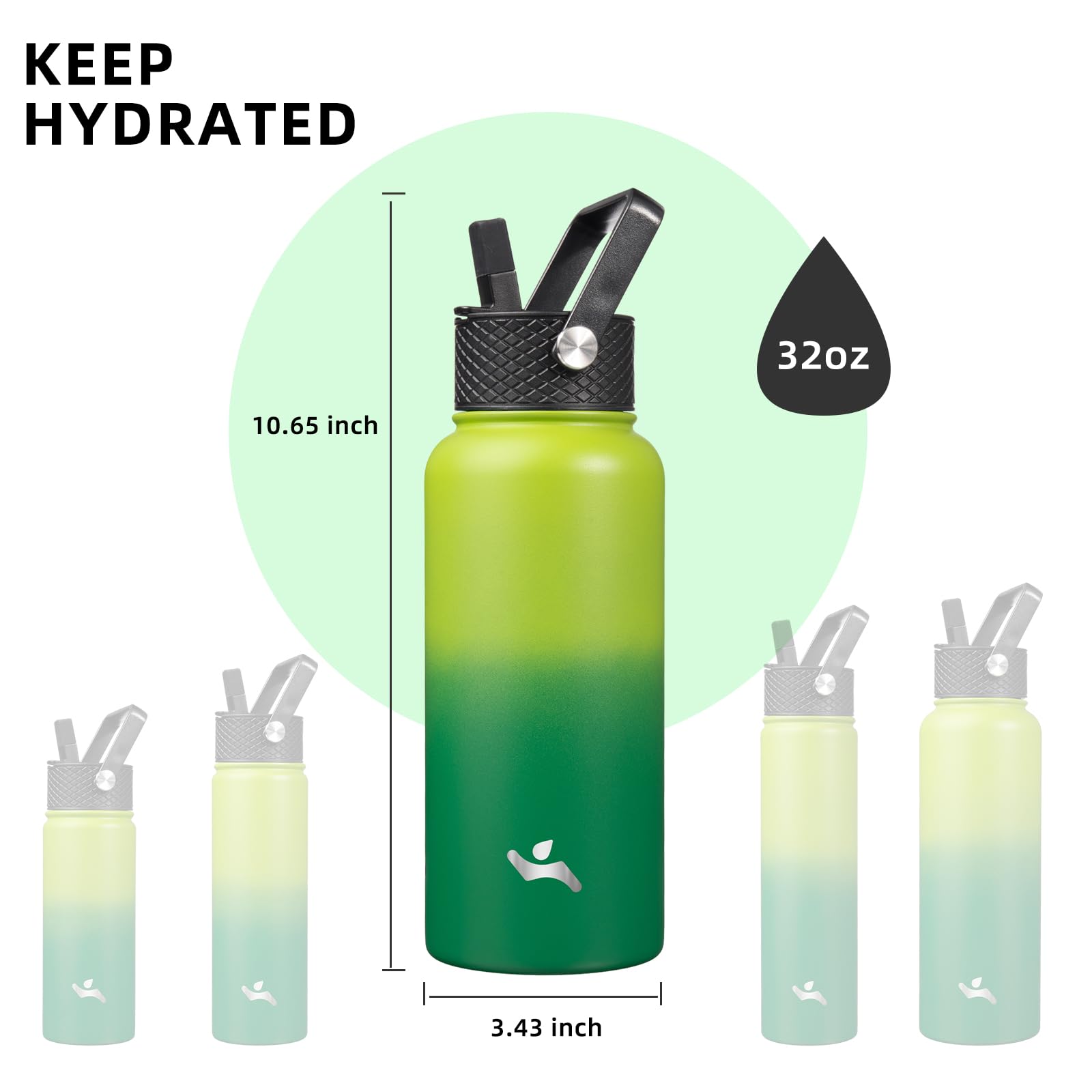 Konokyo flex-removable lid for smoothies and fruit drinks