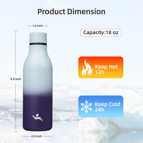 Konokyo Ocean Dream bottle strap highlight for easy carrying during activities.