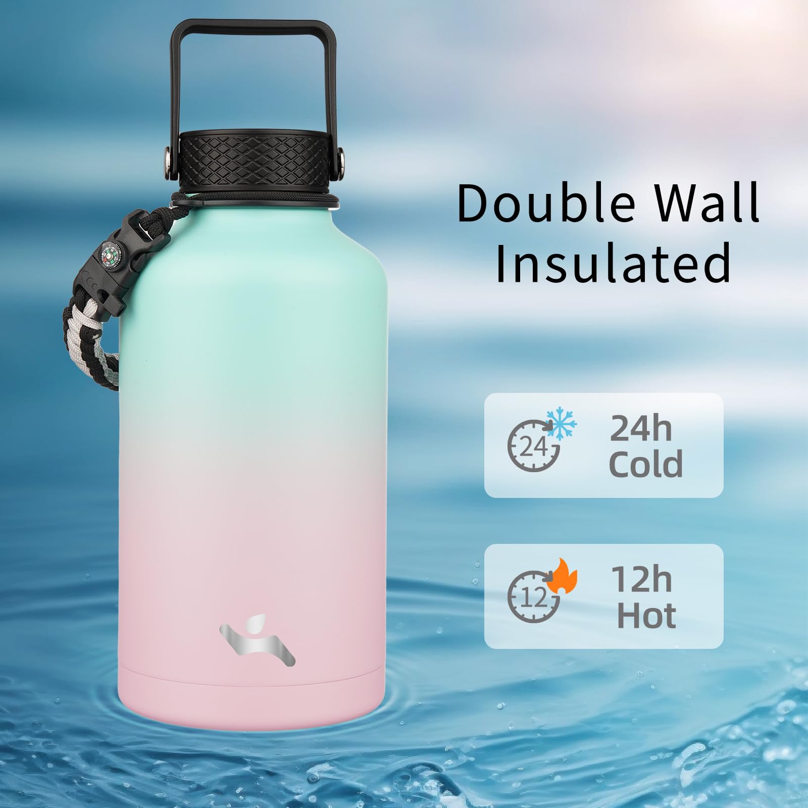 Close-up of three lids for hot, iced, and smoothie beverages.