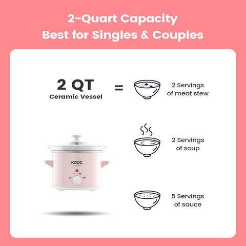 KOOC upgraded ceramic pot provides durable, toxin-free cooking for tasty results.