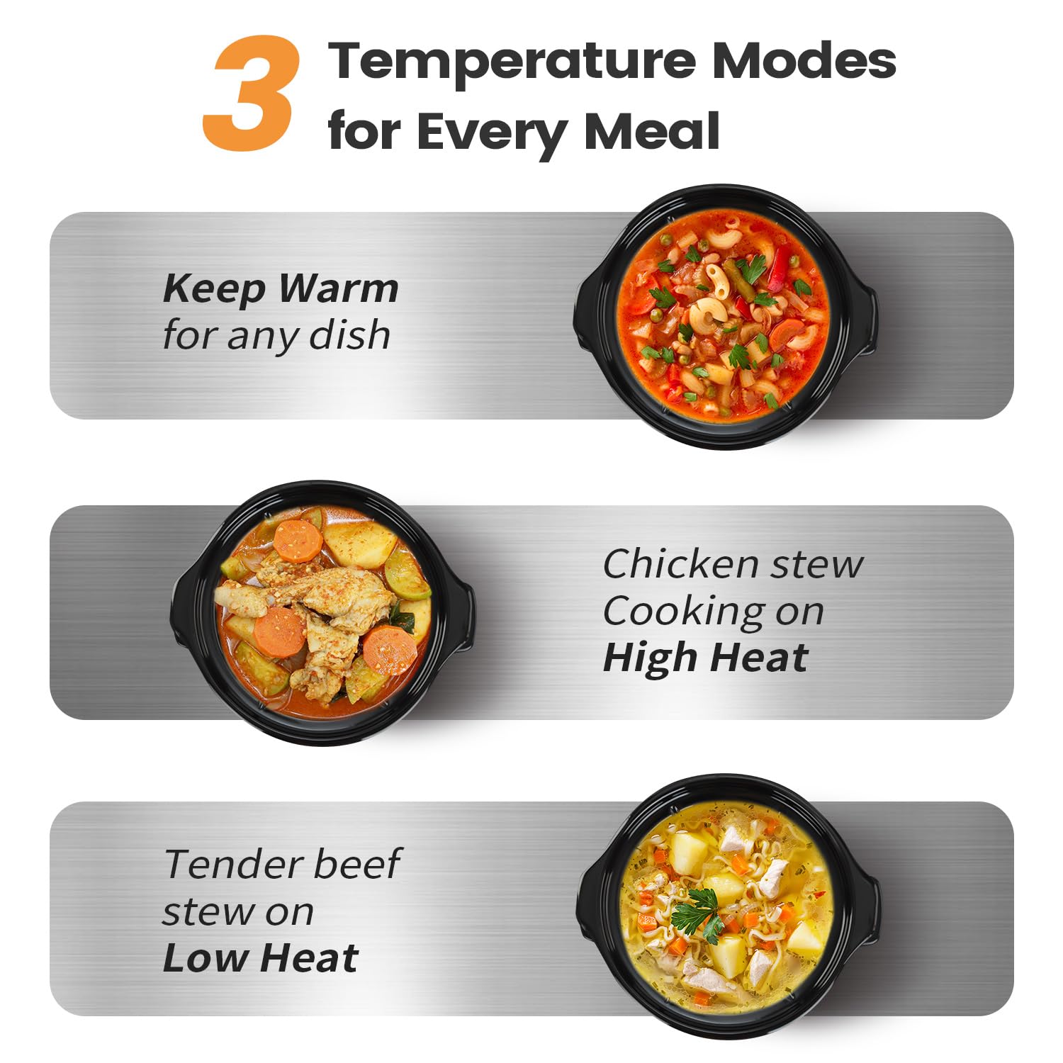 KOOC indicator lights show cooking status at a glance