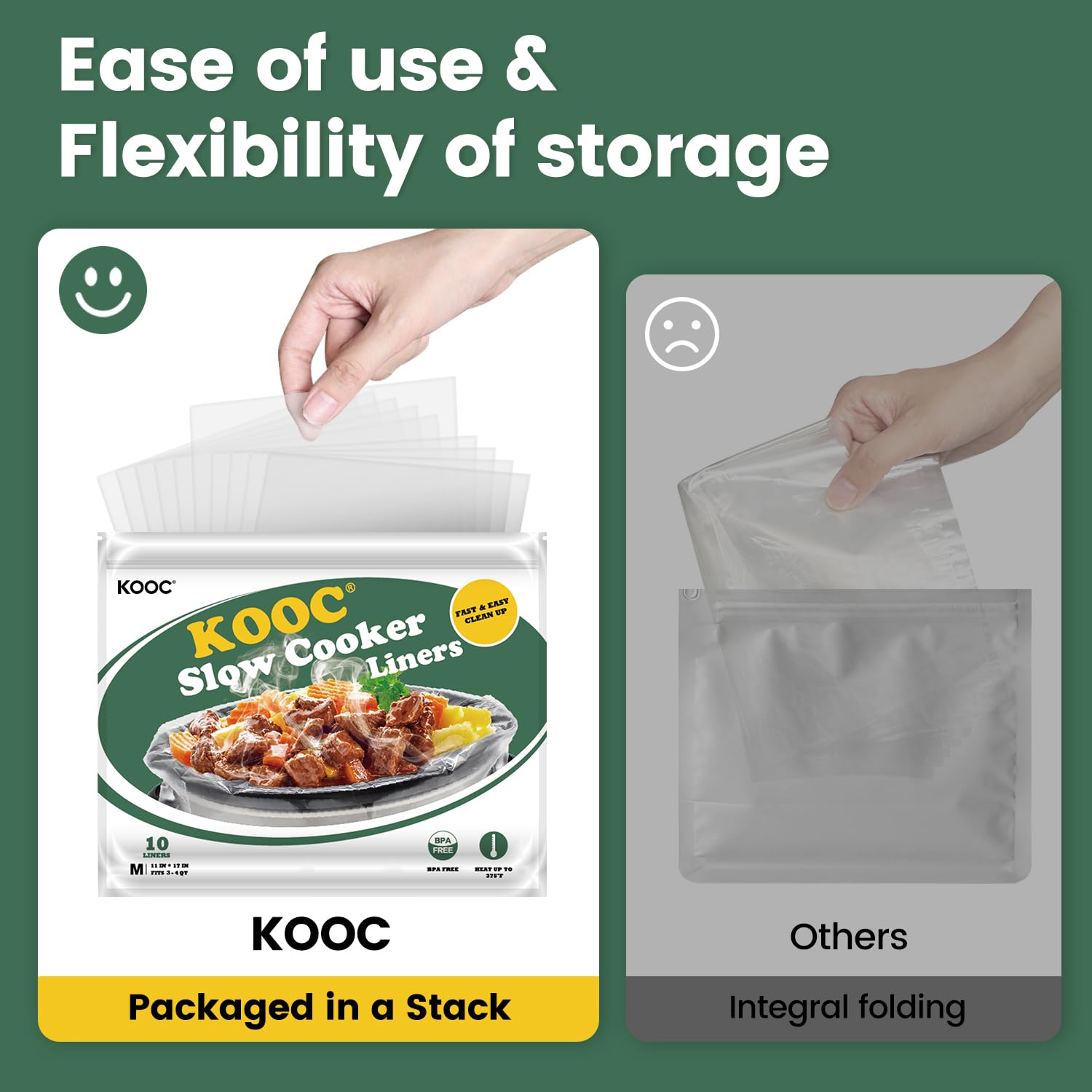 KOOC liners provide convenient daily-use solution for busy kitchens.