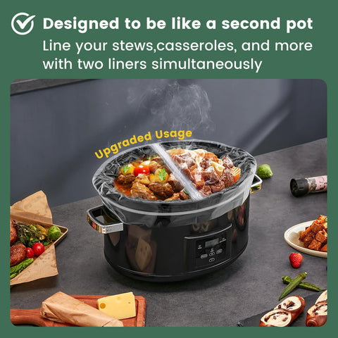KOOC liners are food-grade, supporting clean, contamination-free cooking.