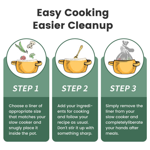 KOOC liners are heat-resistant up to 375°F for safe cooking.