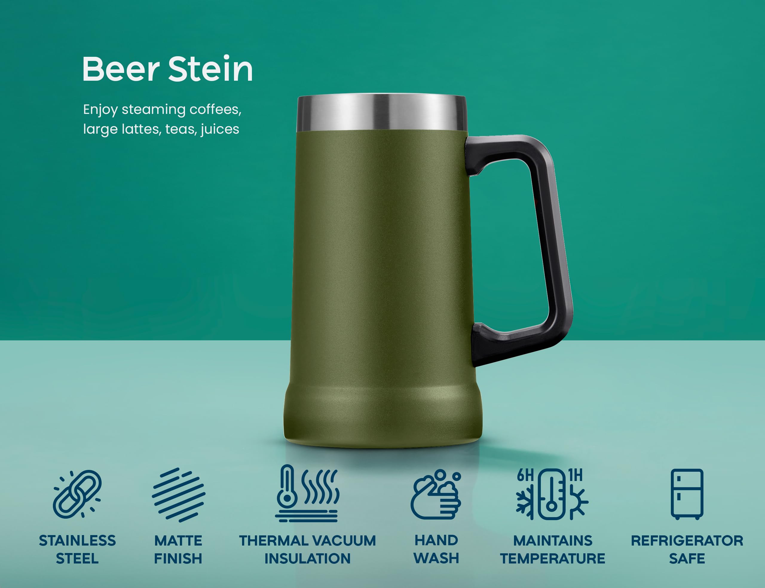 KooK Olive 23.7 oz capacity offers generous servings