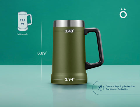 KooK Olive packaging protects mug during shipping