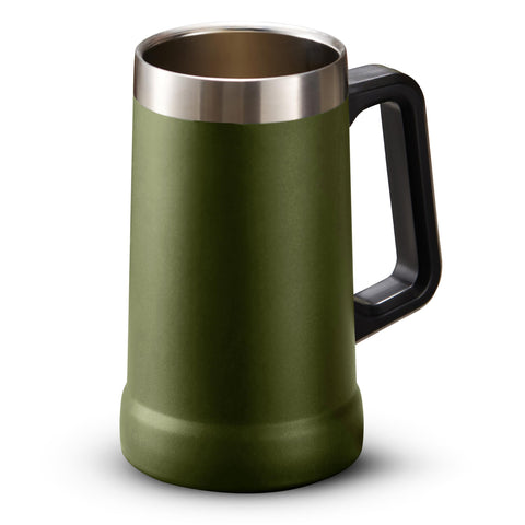 KooK Beer Stein olive stainless steel mug durable for daily use