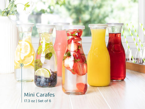 KooK carafe lids tight-fitting to keep contents fresh and spill-free