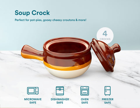 KooK Puebla 15-ounce capacity crock perfect for single portions and personal meals.