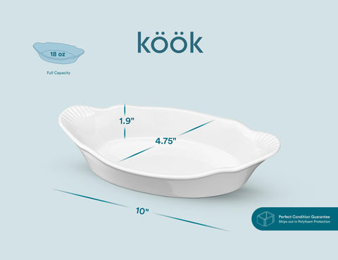 KooK individual serving dishes suitable for lasagna cobblers