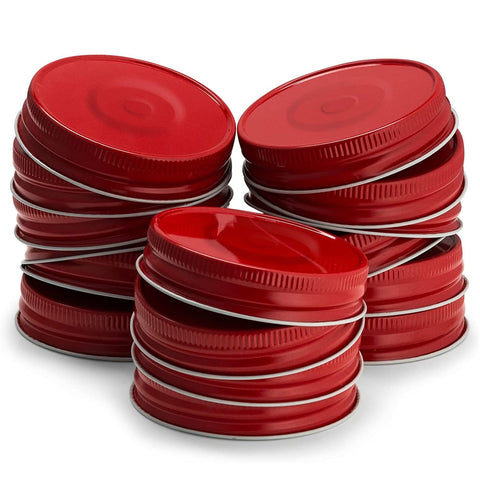 KooK regular mouth red jar lid seals for freshness