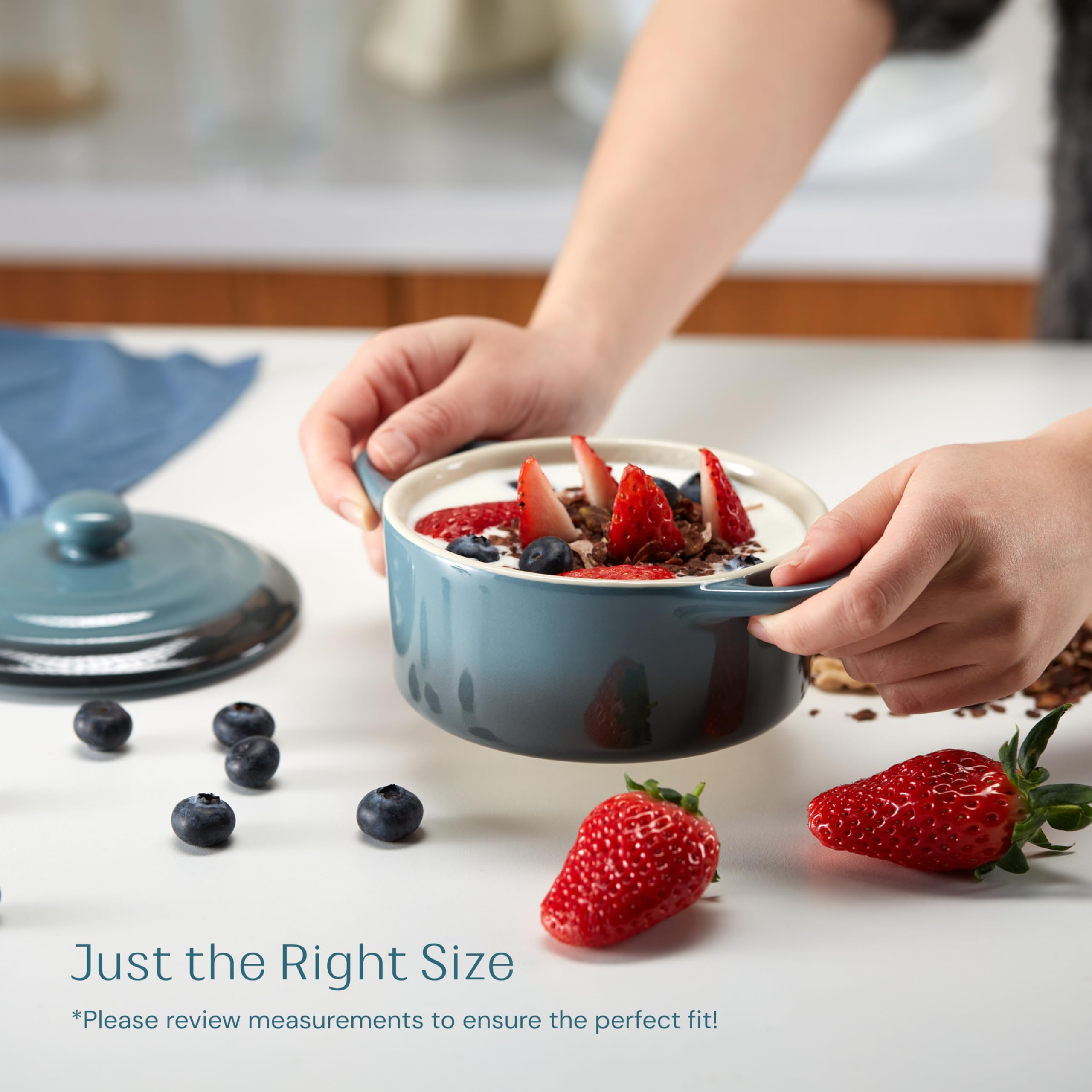 Kook mini cocotte is microwave safe for quick reheats.