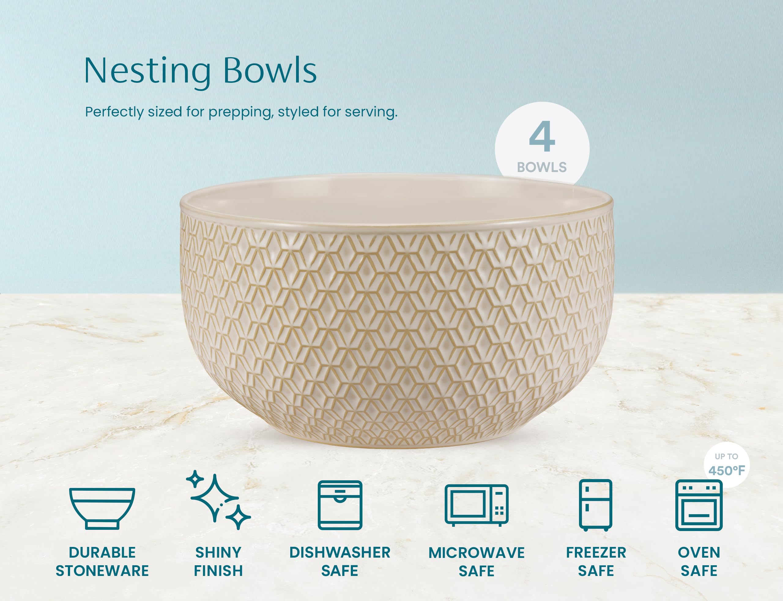 Dishwasher safe Narbonne bowls for easy cleanup after meals