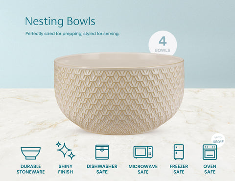 Dishwasher safe Narbonne bowls for easy cleanup after meals