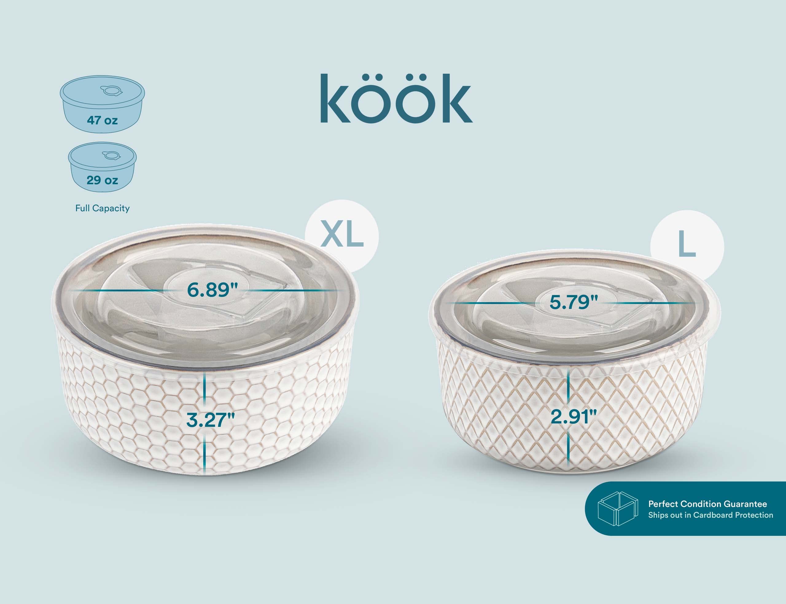 KooK Narbonne vented lids release steam during heating