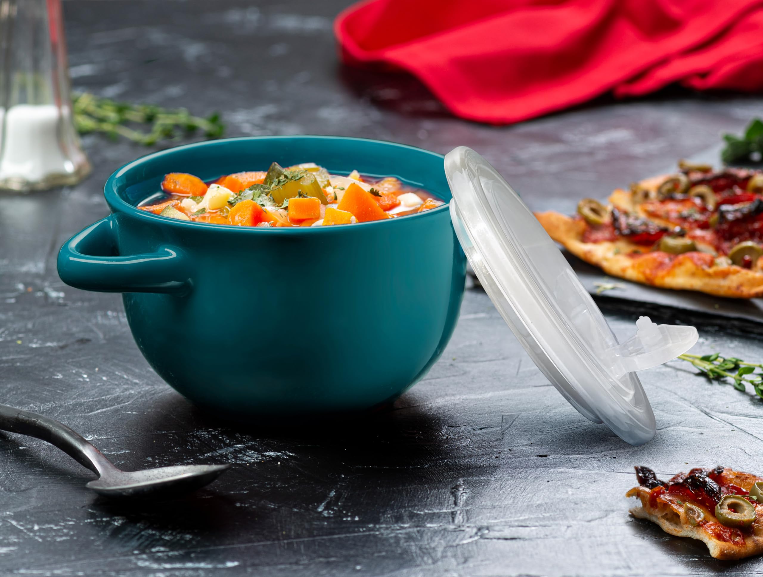 KooK oven-to-table crocks allow easy transfer from hot oven to table.