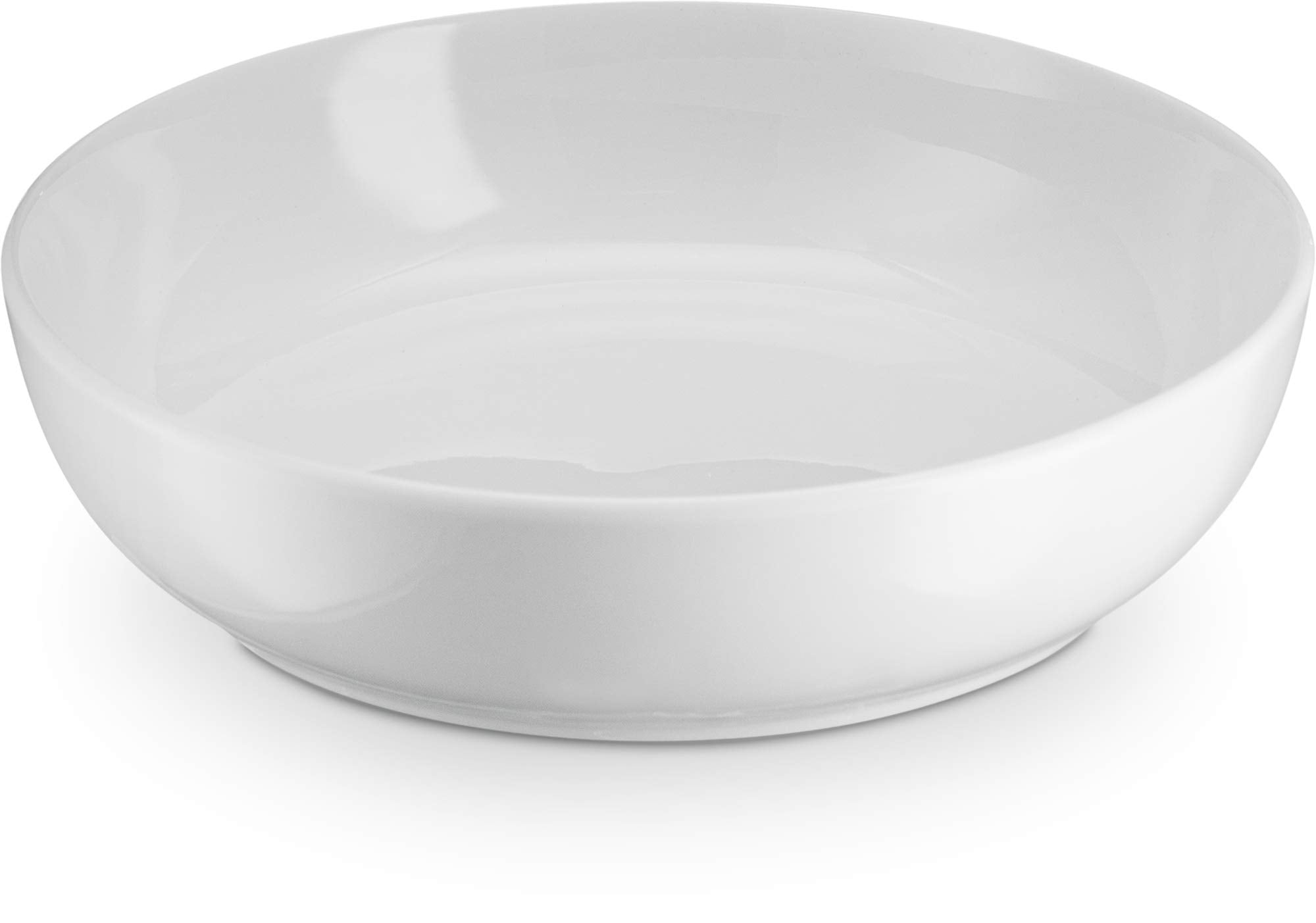 Kook pasta bowl white stacks neatly, saving cabinet space while keeping meals elegant.